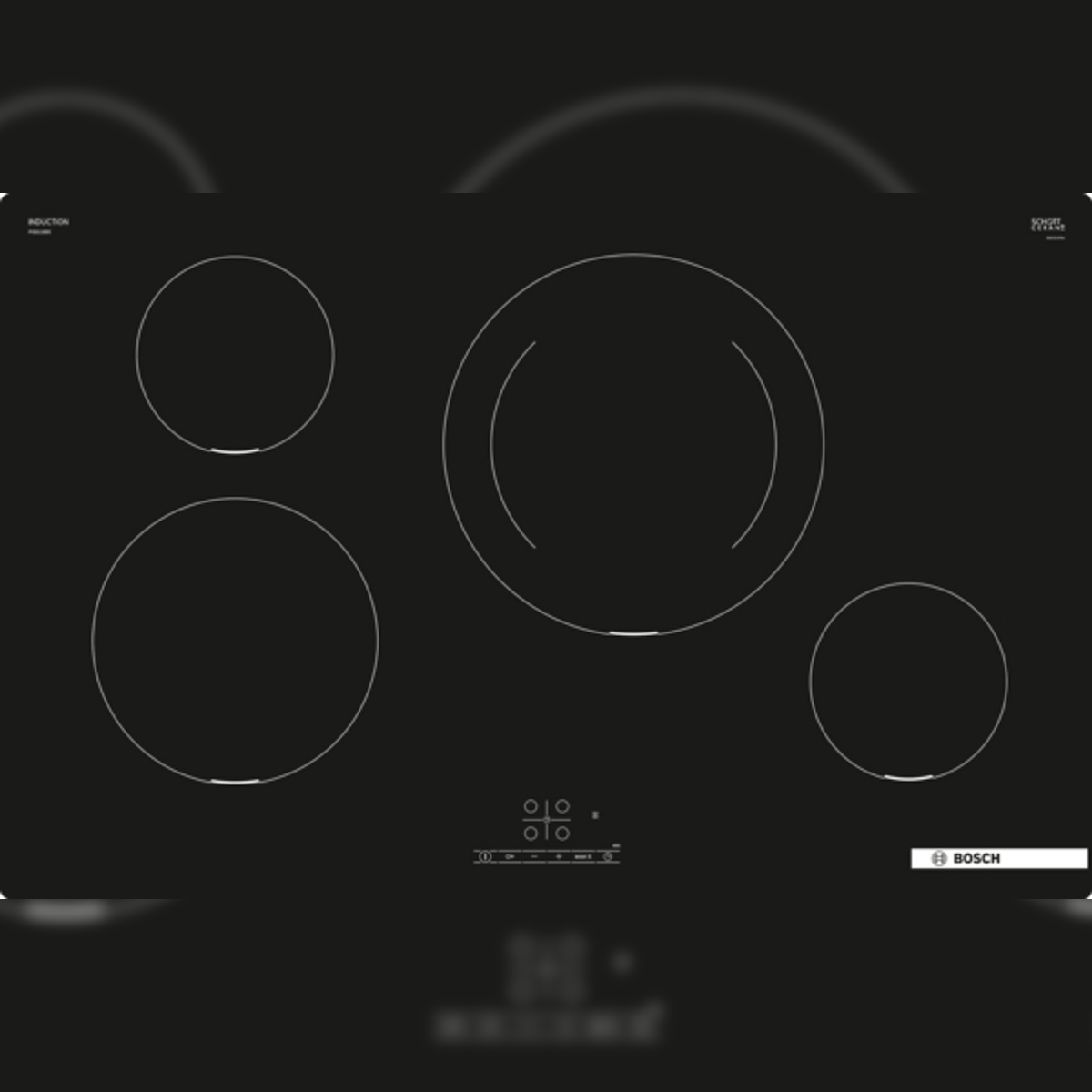 Bosch Serie 4 PIE811BB5E Induktionskochfeld, 80 cm, Schwarz, Rahmenlos aufliegend Image