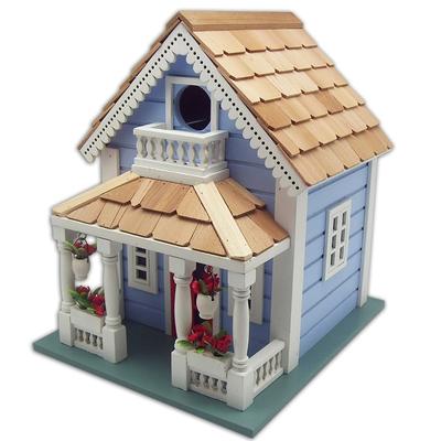 Home Bazaar 9.75" x 9" x 7.5" Orleans Cottage Birdhouse light blue