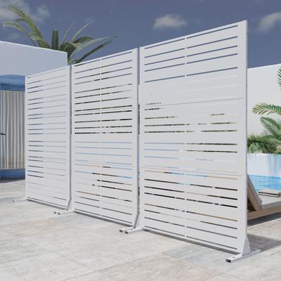 Outdoor Privacy Screen Metal Privacy Screen Panel Free Standing - 72*47