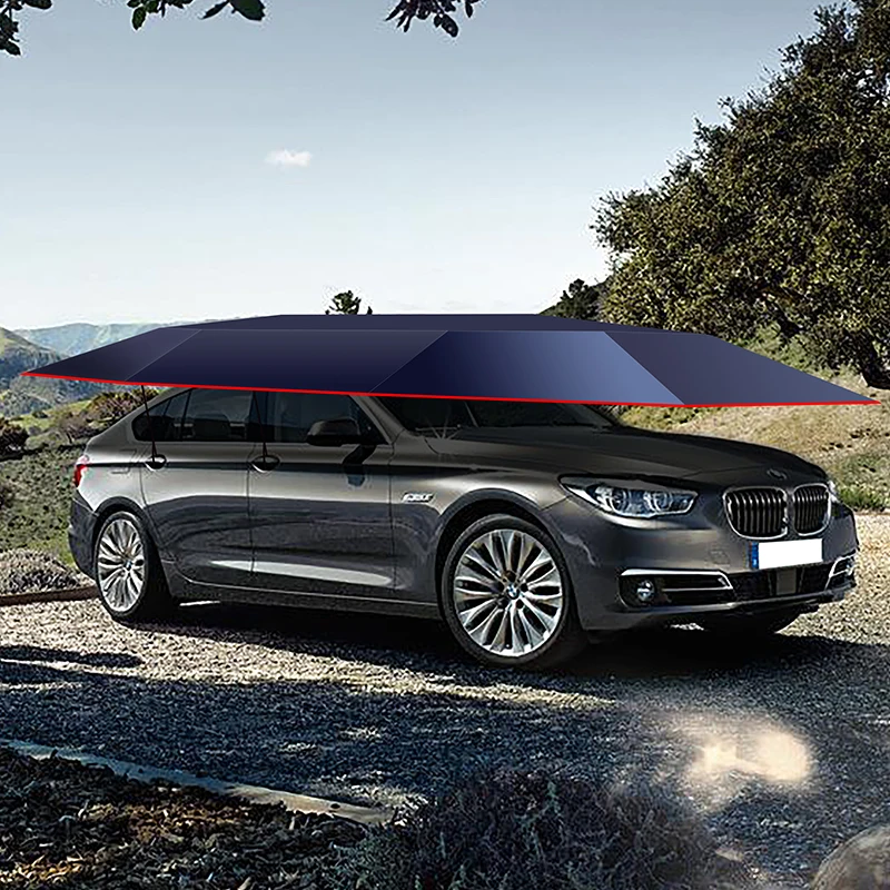 Auto Voll/Halbautomatische Markise Zelt Auto Smart Isolierte Abdeckung Im Freien Wasserdichte Gefaltet Tragbare Baldachin Abdeckung Fernbedienung Image