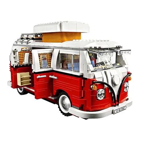 Die t1 Wohnmobil Auto Van Modellbau steine kompatibel DIY Ziegel Spielzeug für Weihnachten