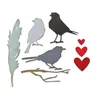 2024 Jan. New Lovebirds Thinlits Spring Love Heart Metal Cutting Dies Scrapbooking per biglietti di