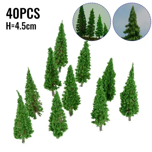 40 stücke Modell Bäume für den Bau Zug Eisenbahn Diorama Wargame Micro Park Landschaft Landschaft