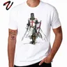 Templar Knight Tees maglietta da uomo Swag Knight Templar Cross t-Shirt 100% cotone Streetwear