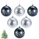 Boule en plastique décorative pour sapin de Noël ornements de nouvel an décor de fête IkHome 6