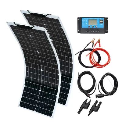 12V 24V Solar Panel Kit Hohe Effizienz Solar Panel Kit 50 W 100W 18V (2X50 Watt) flexible Monokristalline Photovoltaik Panels Solar Power Generation