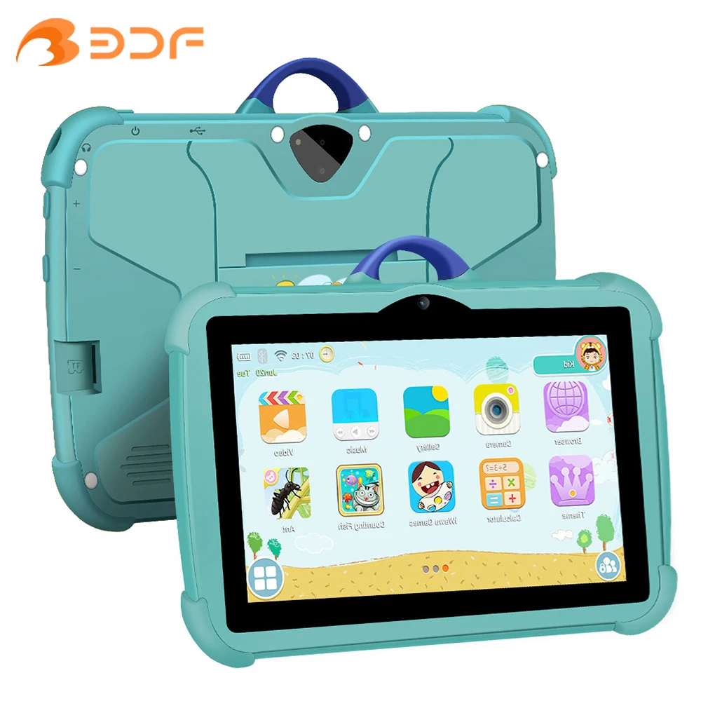Neue 7 Zoll globale Version 5G WiFi Kinder Tablet Quad Core 4 GB RAM 64 GB ROM Dual BOW Kameras Kindergeschenke Tablets Android 13 Image
