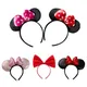 Kinder Haarschmuck für Mädchen Minnie Maus Ohren Stirnbänder Weihnachten Kinder Pailletten Bögen