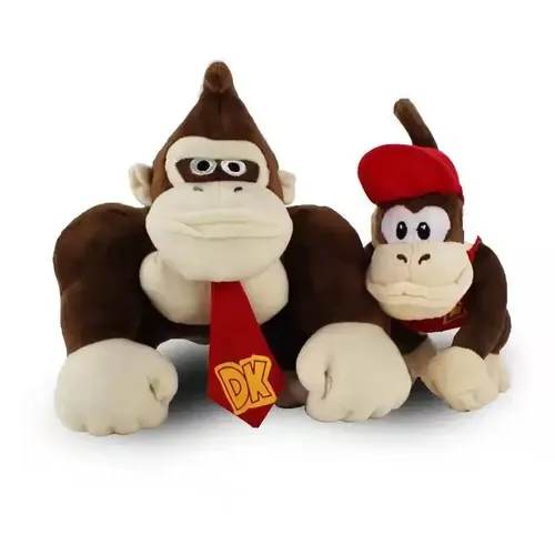 2 teile/satz Donkey Kong Plüsch Spielzeug Nette Affe Stofftier Cartoon Kuscheltiere Gorilla Puppen