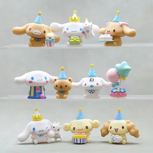 Cinna moroll Geburtstags torte Dekoration Sanrio Anime Figur Kawaii Spielzeug Geburtstags feier