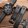 Bracelet de montre en cuir véritable pour ceinture de montre Diesel noir marron blanc DZ7257