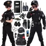 Halloween Kinder Polizist Cosplay Kostüm Jungen Mädchen Kind Polizei Uniform Armee Polizisten