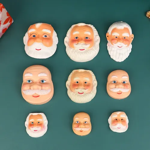 Kreative Puppenhaus Mini Santa Claus Voll gesichts maske Mini Puppen Weihnachten Cartoon Santa Maske
