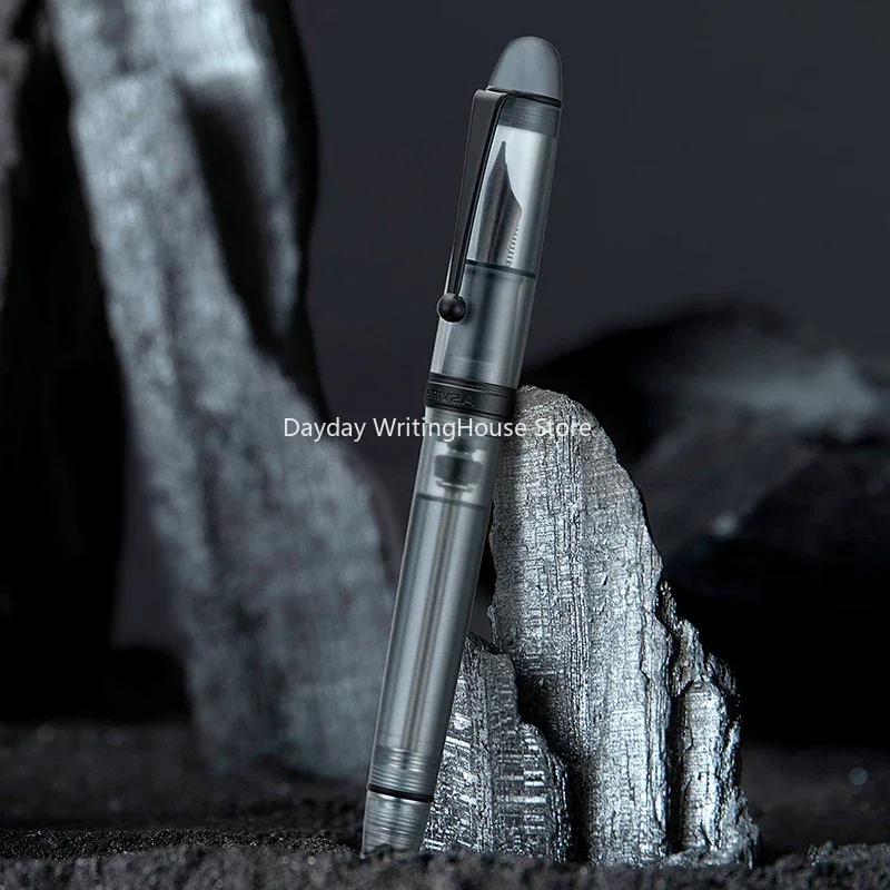 Neu asvine v126 Vakuum füllung Füll federhalter mattschwarz Titan ef/f/m Feder Acryl schreiben Weihnachts geschenk Stift für Büro Image