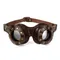 Lunettes Steam Punks amusantes en cuir accessoires steampunk pour hommes lunettes Cosplay