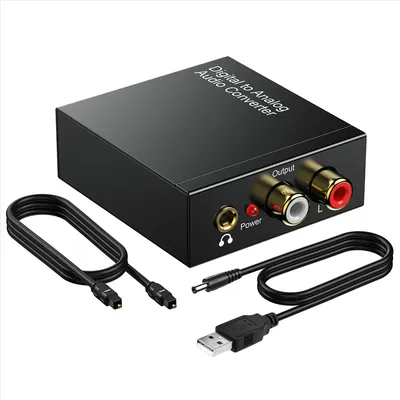Tragbare 3,5mm Buchse Koaxial Glasfaser Digital zu Analog Audio Aux RCA L/R Konverter Digital Audio Decoder Verstärker
