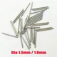 10 pezzi senza supporto barra a molla diametro 1,5 mm/1,8 mm perni di collegamento in acciaio inossidabile adatti perni del cinturino dell'orologio larghezza 12 mm-26 mm