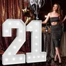 4FT Marquee Light Up Numbers Cool White Light Up Numbers for Party Large Cardboard grandi numeri per