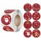 Étiquettes autocollantes joyeux noël, 100 à 500 pièces, étiquettes autocollantes pour sceau sur le thème de noël, pour bricolage, cadeau, paquet de pâtisserie, enveloppe, papeterie décorative