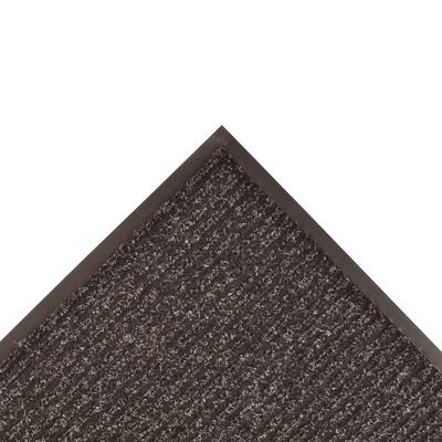 NoTrax 109S0035CH Brush Step Entrance Scraper Floor Mat, 3' x 5', 3/8" Thick, Charcoal, Gray