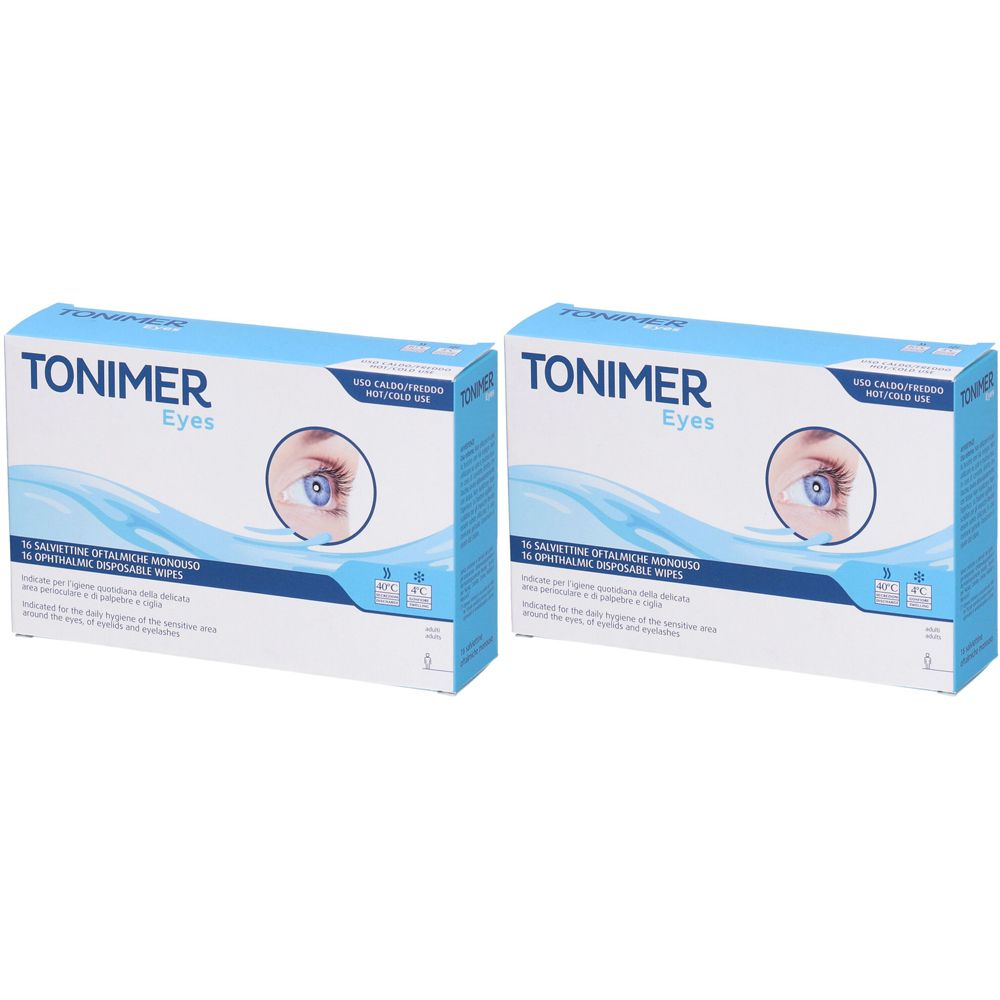 TONIMER Eyes Salviettine Oftalmiche 2x16 pz Salviette