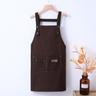 Canvas Waterproof and Oil Proof Apron Western Restaurant Hot Pot Restaurant Milk Tea Caf Waiter Kitchen Apron