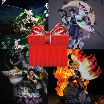 Demon Slayer Figure Box Random 1PC Demon Slayer Figure Toy Kamado Nezuko Tanjirou Hashibira Inosuke
