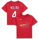 Nike Yadier Molina Red St. Louis Cardinals T-Shirt mit Spielername und Nummer für Kleinkinder