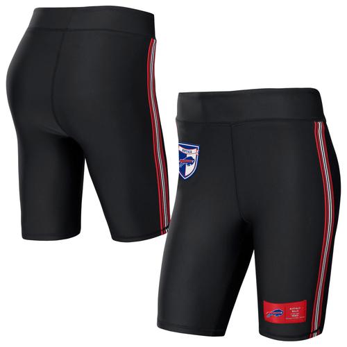 Damenbekleidung von Erin Andrews Schwarze Biker-Shorts der Buffalo Bills