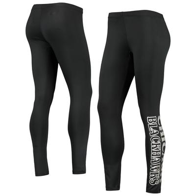 Women's G-III Sports by Carl Banks Black Chicago Blackhawks Stadium Leggings Image