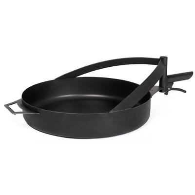 Grillpfanne COOKKING "CookKing Stahl Pfanne Für Feuerschale Bandito & Montana X 50 cm", schwarz, B:50,00cm H:10,00cm L:5