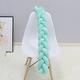 PTKG Baby Braided Crib Bumper Knotted Cot Bumpers Bed Braid Pillows Cushion for Room Decor, 100% Cotton Soft Knot Pillow Baby Bed Cushion All Round Braided Protector,green,4.5m