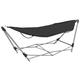 Vopese Hammock with Foldable Stand Black Garden&Outdoor