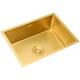 Undermount Gold Bar Sink, Small Bar Prep Sink With Strainer & Sewer Pipe, Mini Kitchen Bar Sink, Square RV Utility Sink, Outdoor Wet Bar Sink, Stainless Steel Single Bowl Sink (Size : 60x40x21cm)