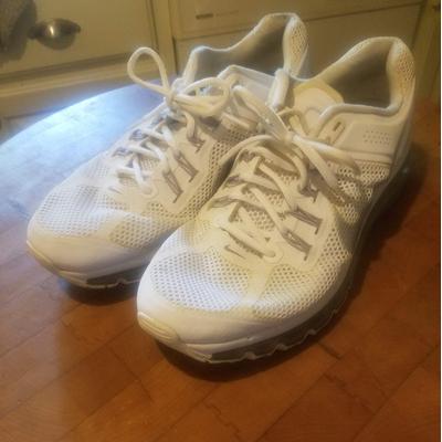 Nike Shoes | Men’s Nike Air Max Waffle Skin White Shoes Size 12 | Color: Gray/White | Size: 12