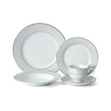 Mikasa Parchment 20-Piece Porcelain Dinnerware Set, Service for 4 Porcelain/Ceramic in Gray/White | Wayfair 5077604