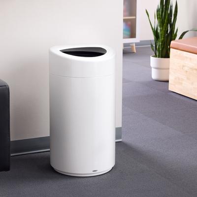 Large Indoor Trash Can, 14-Gallon Open Top Garbage Can