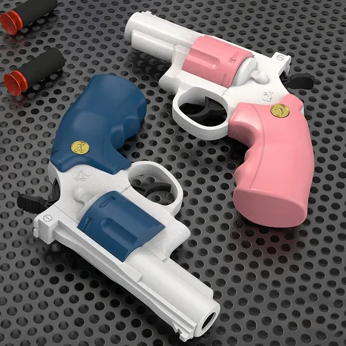 Mini Soft Bullet Stress abbau Spielzeug Revolver Pistole Indoor Outdoor Kampf Party Spiel Pistole