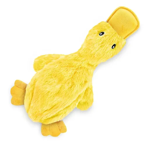 Hund Plüsch Sound Spielzeug gelbe Ente Haustier interaktives Training Stofftiere niedlich keine