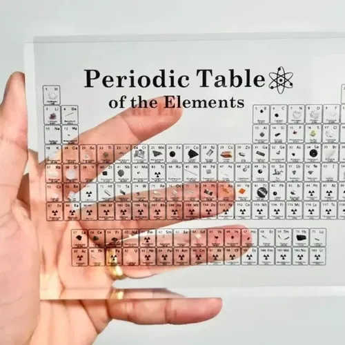 Perioden system mit realen Elementen Perioden system der Elemente Sammler edition-Acryl Perioden