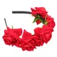 1pc Simulation Blume Stirnband 3d Rose Headwrap Frauen Haar reifen kreative Haarband für Braut