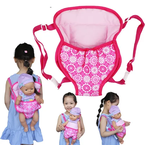 Puppen rucksack für 31x24cm Puppen Mini-Trage tasche Baby geborener Anzug geeignet 18-Zoll-Puppen