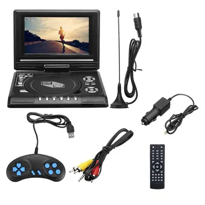 Lecteur DVD portable pour la maison et la voiture TV HD VCD CD MP3 lecteur DVD cartes USB SD