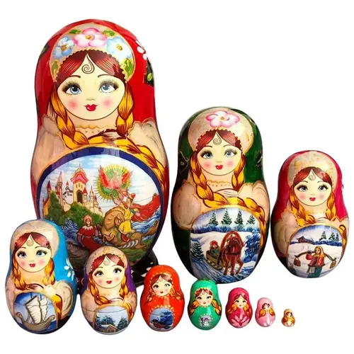 Mat roschka Nist puppen russisches Spielzeug Nist puppen Stapeln Spielzeug Montessori Nist puppe DIY