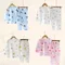 Abbigliamento per bambini in cotone Set pigiama per bambini Indumenti da notte per la casa Abbigliamento per bambini Ragazzo Ragazza Autunno inverno T-shirt Top Pantaloni Tute