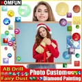 HOMFUN Fata Polvere AB Foto Pittura Diamante Personalizzato 5D Immagine FAI DA TE Strass Trapano In Resina Ricamo 3D Punto Croce Decorazioni Per La Casa