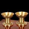 Portacandele candeliere in ottone Vintage da 2 pezzi candeliere europeo per decorazioni per feste di