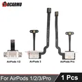 Aocarmo Per AirPods 1 2 3 Pro Pro2 USB-C Type-C A1602 A2897 A2190 Custodia di Ricarica Della Batteria Scatola Vano Caricatore Porta Cavo Della Flessione
