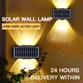 Applique murale solaire à LED imperméable éclairage d'extérieur idéal pour un jardin un balcon