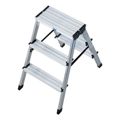 Krause Doppelleiter »MONTO Dopplo« 2x 3 Stufen silber, 72 cm